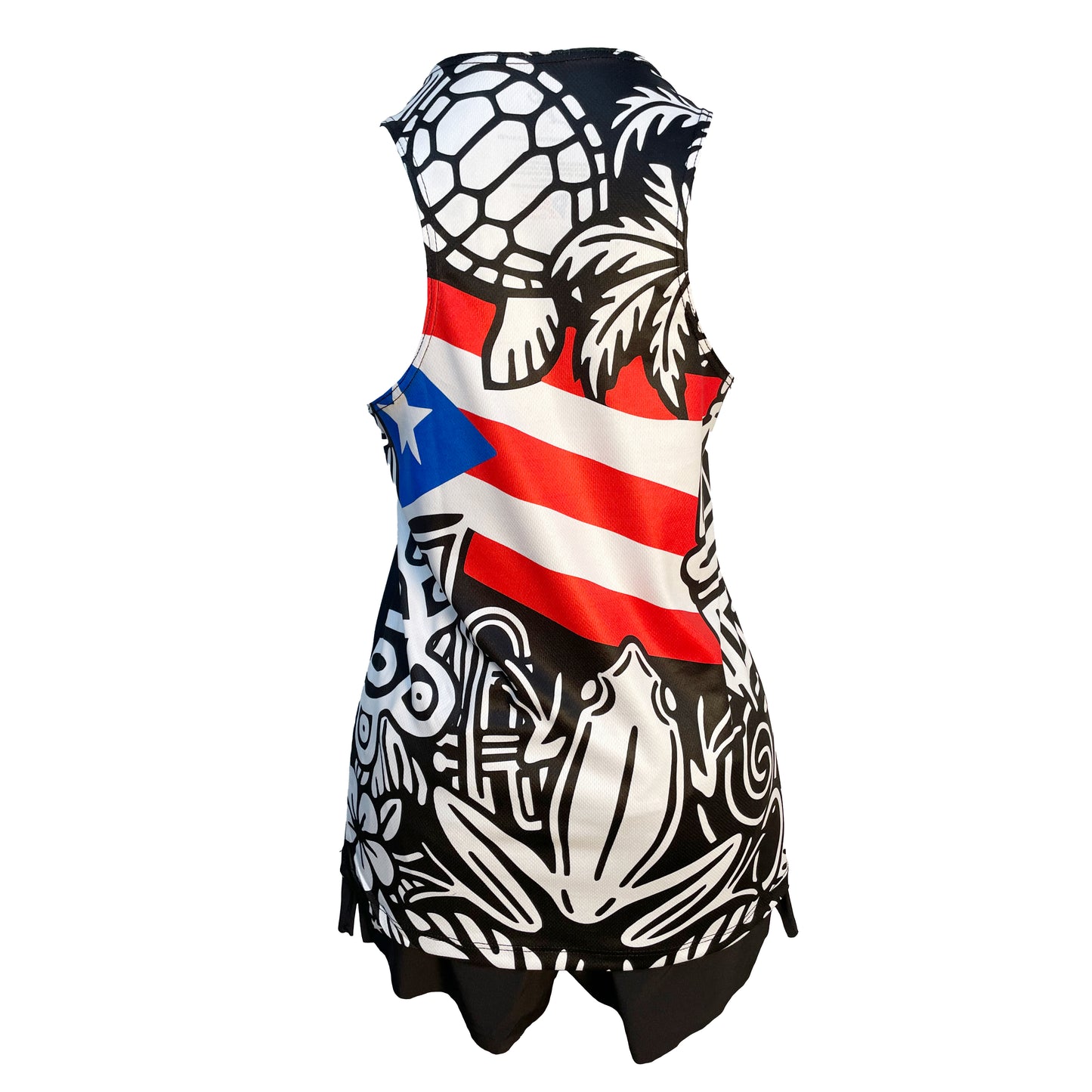 Puerto Rico Premium Black Singlet Women