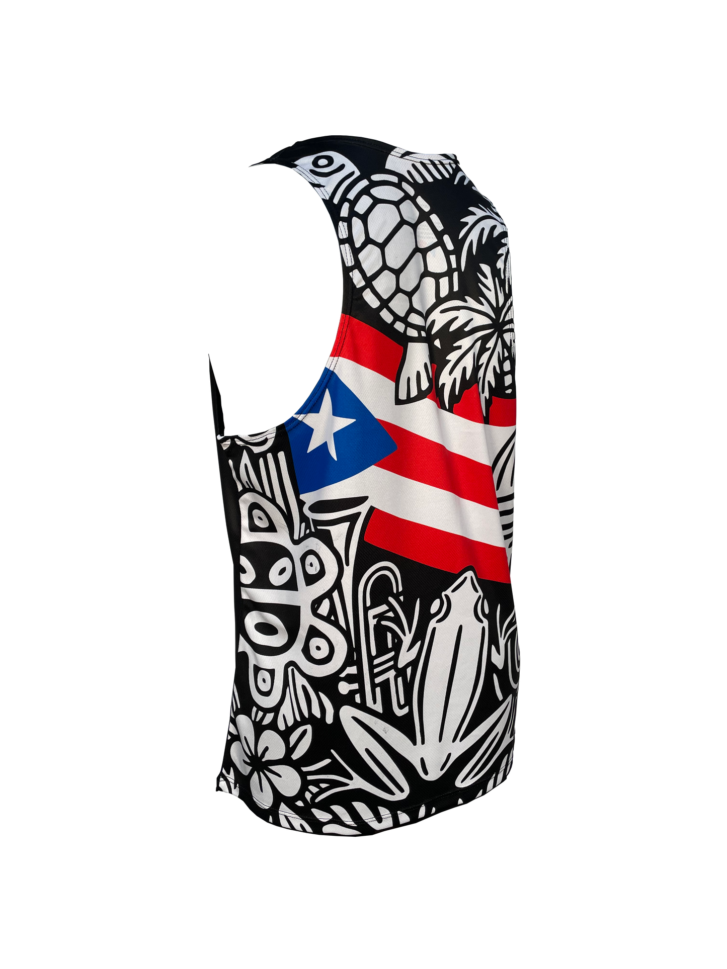 Puerto Rico Premium Black Singlet Men