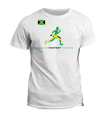 Team Jamaica Flag Running Man Dry Blend Shirt (Y)