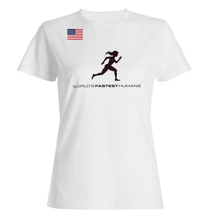Team USA Running Woman Dry Blend Shirt Y