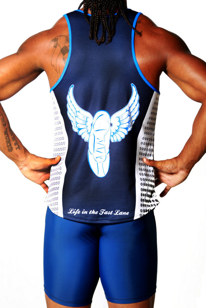 Men's Custom Sublimated Running Singlet with Compression Short