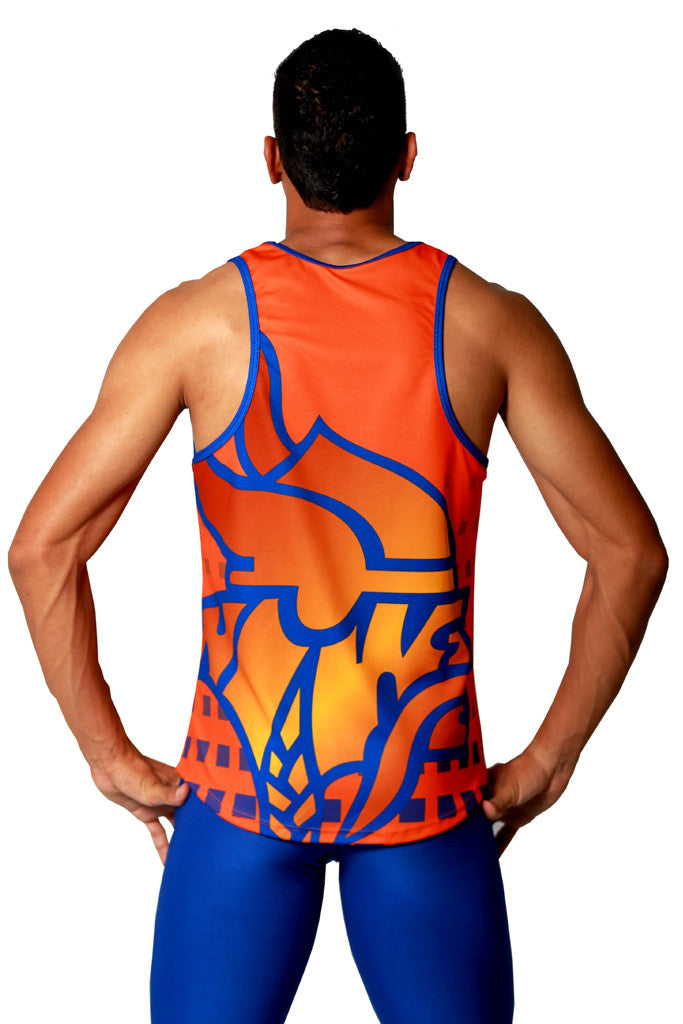 Men's Custom Sublimated Running Singlet with Compression Short