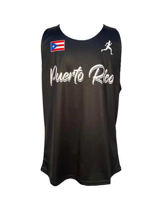 Puerto Rico Premium Black Singlet Men