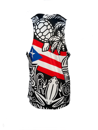 Puerto Rico Premium Black Singlet Men