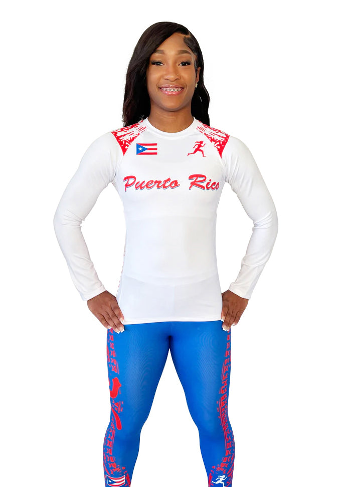 Custom Sublimated Long Sleeve Tight Top with Tight Bottom