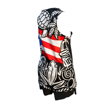 Puerto Rico Premium Black Singlet Women