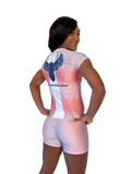 Women's Custom Sublimated Compression Cap Sleeve with Compression Short