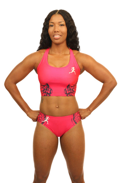 E2001 - Custom Sublimated Compression Sports Bra with Compression Brief
