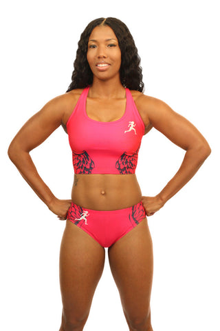 E2001 - Custom Sublimated Compression Sports Bra with Compression Brief