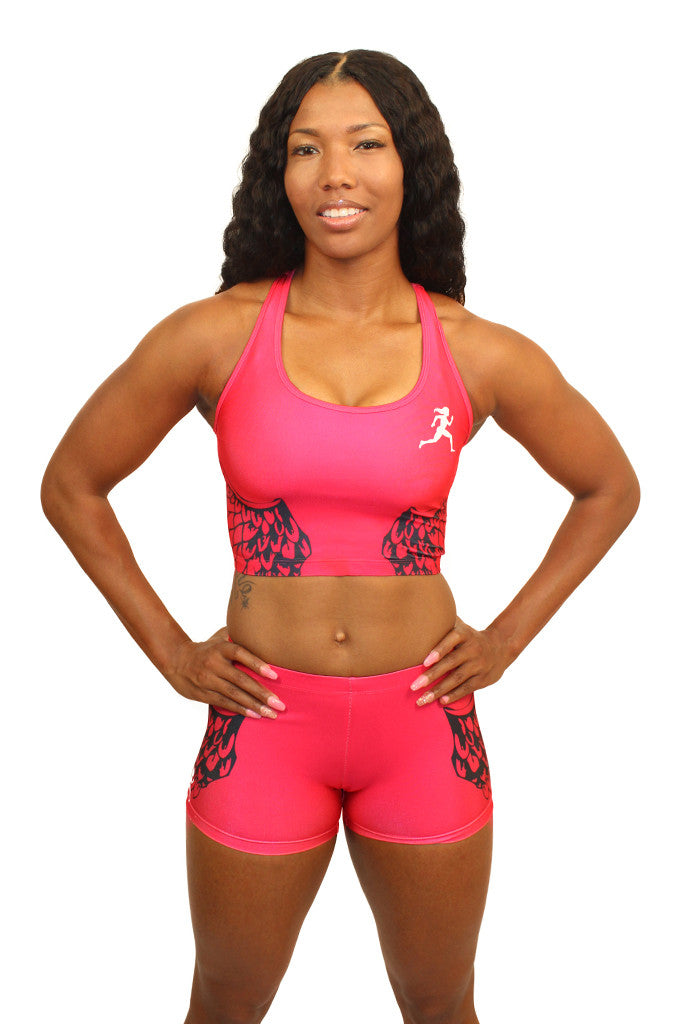 E2001 - Custom Sublimated Compression Sports Bra with Compression Shor –  World's Fastest Humans