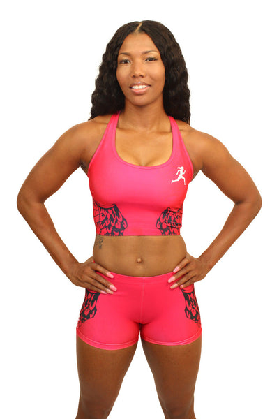 E2001 - Custom Sublimated Compression Sports Bra with Compression Short