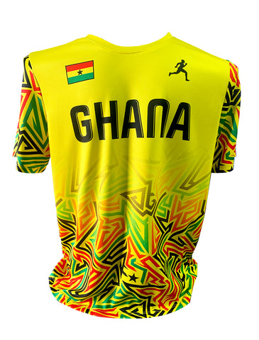 Ghana Official Men's National High-Performance Shirt Yellow