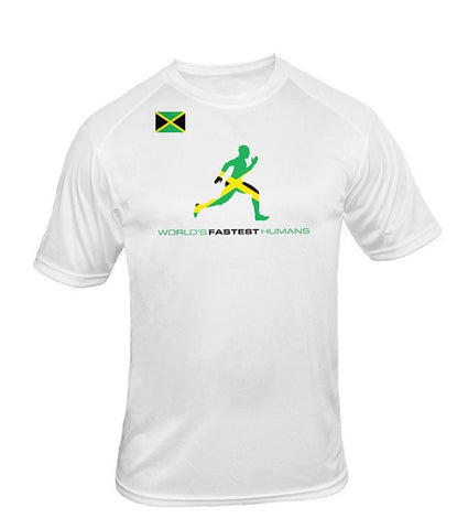 Team Jamaica Flag Running Man Dry Blend Shirt