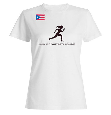 Team Puerto Rico Running Woman Dry Blend Shirt (Y)