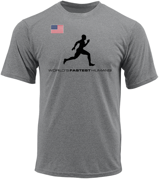 Team USA Running Man Dry Blend Shirt (Y)