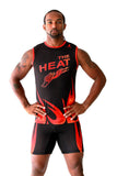 Men's Custom Sublimated Sleeveless Compression Top with Compression Short